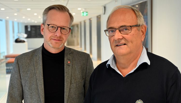 Mikale Damber (S) och Christer Eriksson (SBU)